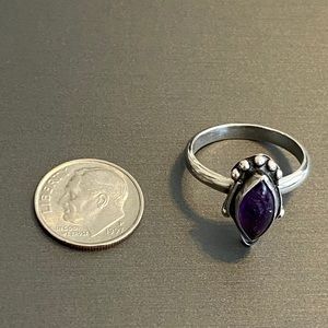 TAKE 20% OFF Sterling silver and amethyst ring